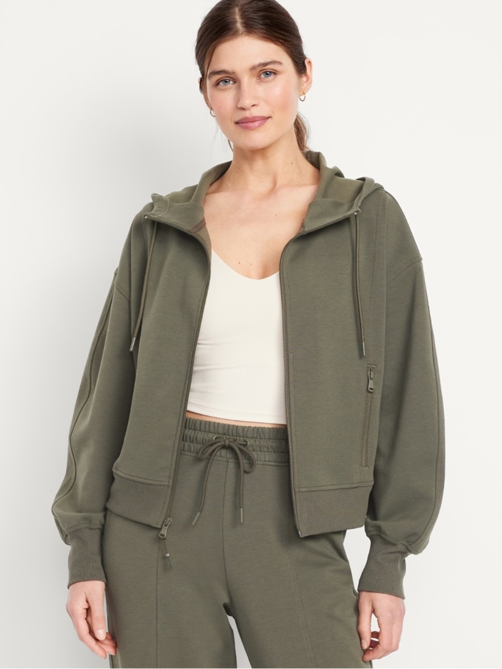 Old Navy Dynamic Fleece Oversized Full-Zip Hoodie Sweatshirt, NWT